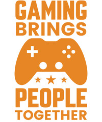 Gaming brings people together, with T-shirt designs.