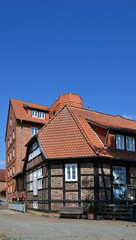 Historical Water Mill at the River Leine in the Town Neustadt am Rübenberge, Lower Saxony