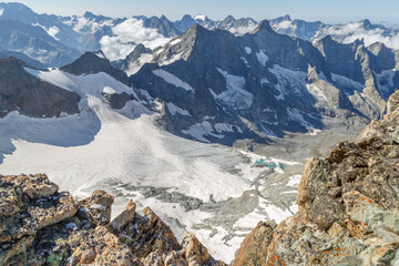 Panorama Depuis Col Girose Dans