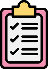 Checklist Vector Icon Design Illustration