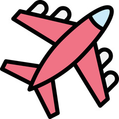 Airplane Vector Icon Design Illustration