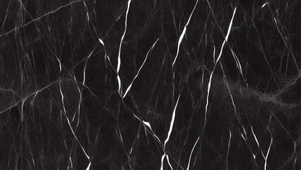 Fototapeta na wymiar Black marble texture background with curly veins. Natural black marble texture for floor tiles design.