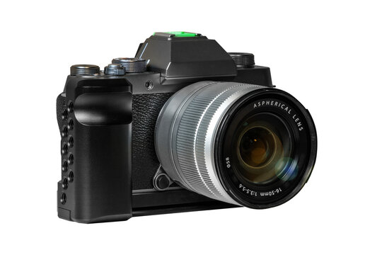 Modern mirrorless system camera for semi-professionals