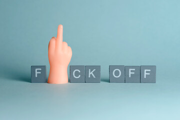 Fuck off with a finger