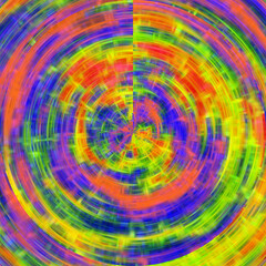 Colorful lights explosion, rays, sky shapes, rainbow, abstract background