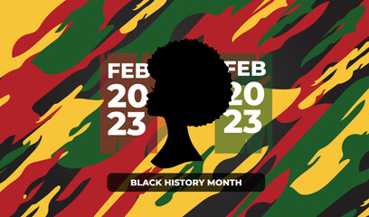 template poster black history month