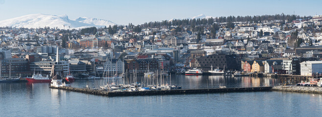 Obraz premium Tromsø Umgebung, Norwegen im Winter