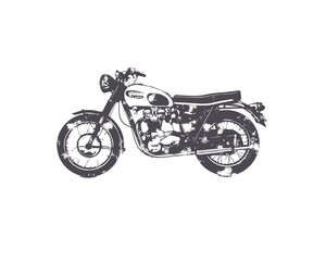 motorcycle illustration-Cafe Racer, Motor, Motorcycle, Vintage, Vector, Bike, Racing, png