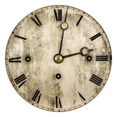 Sepia toned image of an old clock face - 558667096