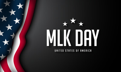 United States of America MLK Day Background Design.