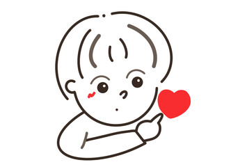 child holding a heart
幼い子どもと愛情