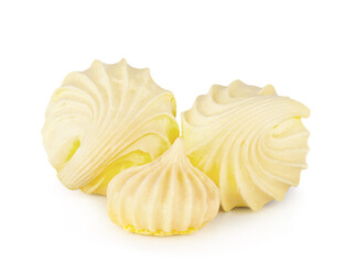 Meringues isolated on a white background