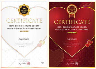 賞状７６　certificate　認定証　ディプロマ　表彰状　招待状２３　バレンタイン