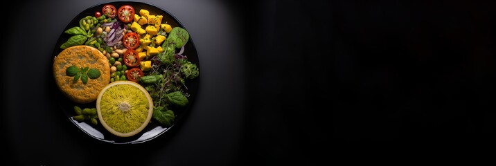 Vegetarian Food, Food Plate, Generative AI