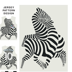 design zebra abstract concept vector jersey pattern template for printing or sublimation sports uniforms football volleyball basketball e-sports cycling and fishing Free Vector.
