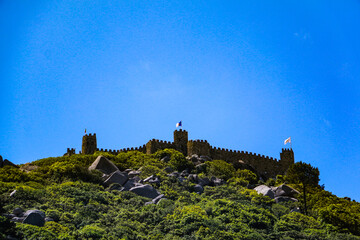 Beautiful travel to Sintra in Portugal. Nice view to the castle. Wallpaper