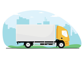 truck on the road