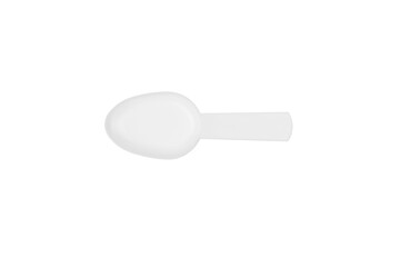 The white plastic spoons