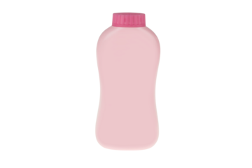Pink plastic bottle