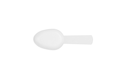 The white plastic spoons