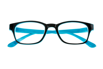 Frame eye black and blue glasses 