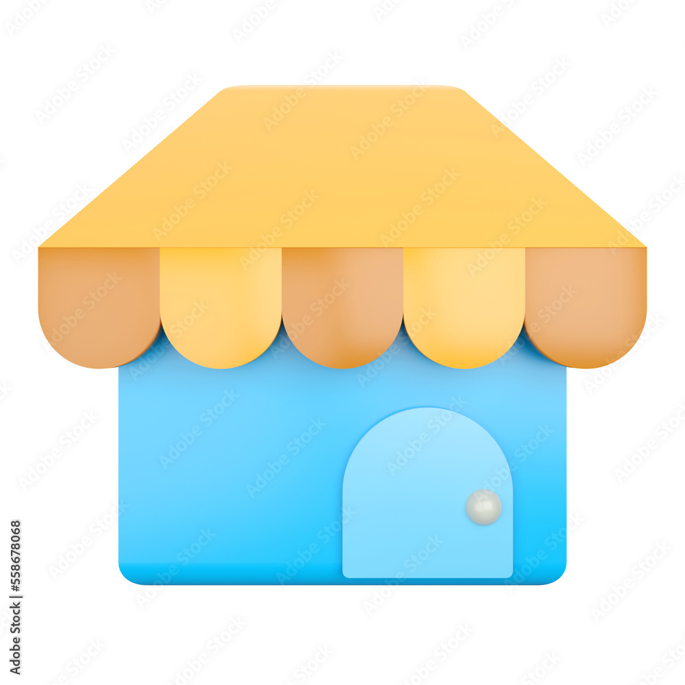 Poster shop icon. web interface 3d rendering.