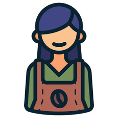 female barista icon