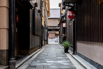 京都・祇園の風景、小袖小路