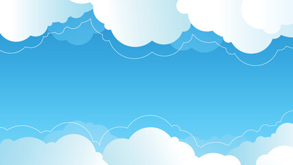 blue sky with clouds