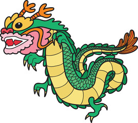 Hand Drawn chinese dragon illustration