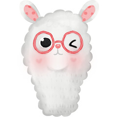 Cute Alpaca Llama illustration