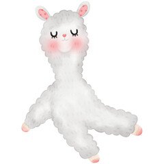Cute Alpaca Llama illustration