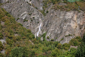 View on a valley in Switzerland