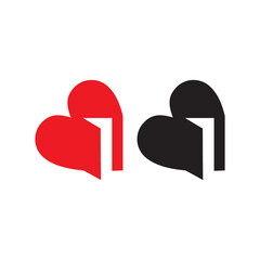 heart open with door vector illustration symbol
