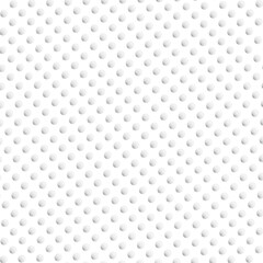 White geometric dotted texture. Tile spot ceramic endless background. Seamless decorative circle repeatable pattern