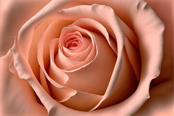 a close up of a pink rose with a white center and a pink center is shown in the center of the rose, with a soft pink background and white border is the center of the.