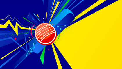 Vector illustration of cricket abstract background design for banner, poster, flyer template. ..Sports concept.. - 558689214