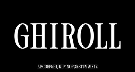 GHIROLL. the luxury and elegant font glamour style