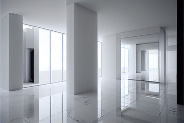 minimalist white interior decorating style