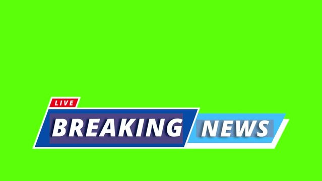 Breaking news Studio Background for news report and breaking news on world live report  Template intro for TV broadcast news program green show screen