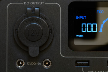 Closeup of Bluetti EB3A portable power station