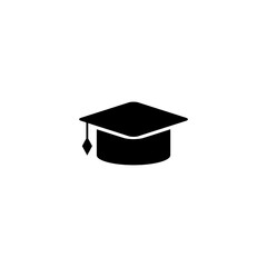 Graduation student glyph icon