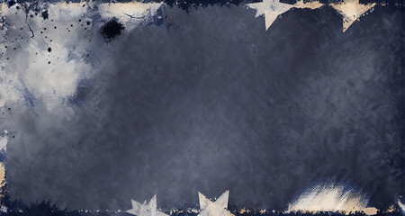 Abstract dark blue background with ink stains spread