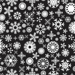 Seamless pattern with snowflakes
