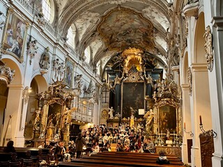 Baroque orchestra and choir in St. Emmeram Cathedral, Regensburg, German, 13.05.2022. © Maleo Photography