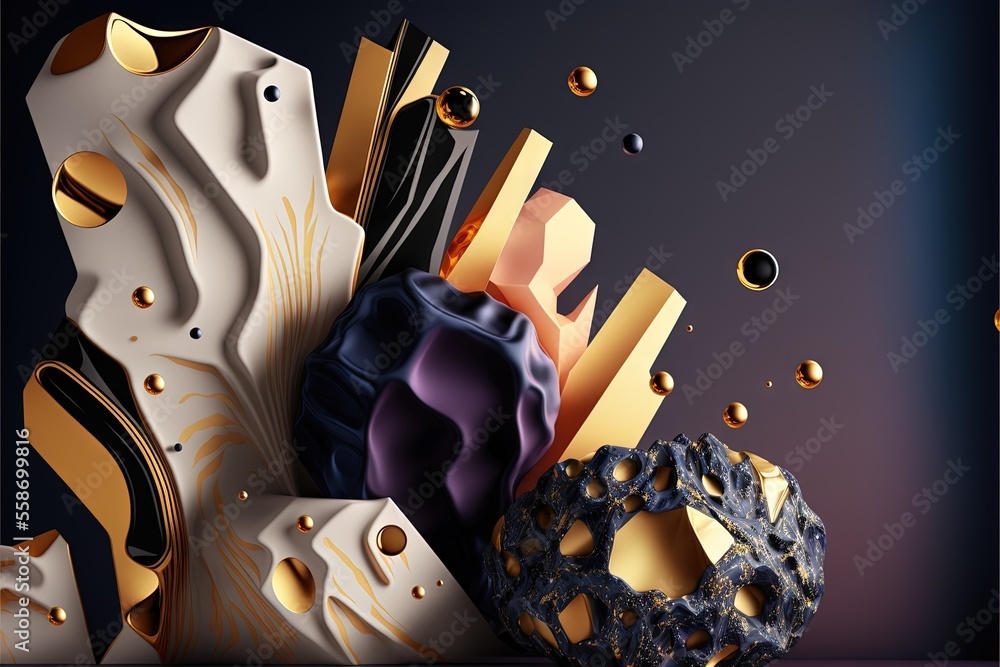 Poster a very artistic and colorful display of some sort of material with bubbles and bubbles on it, with a