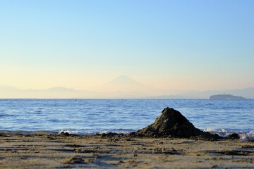 seascape of Morito Coast , Hayama , Japan
