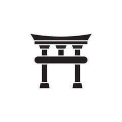 temple chinese vector for website symbol icon presentation