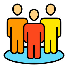 Team Filled Line Icon