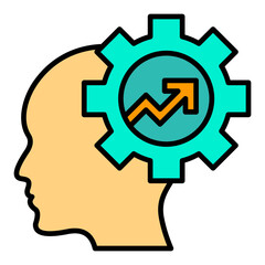 Motivation Filled Line Icon